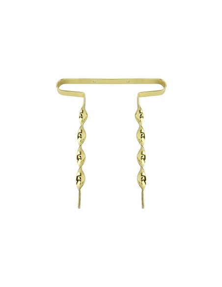 20 Lowrider Flat Twisted Bumper Front/Rear Gold.